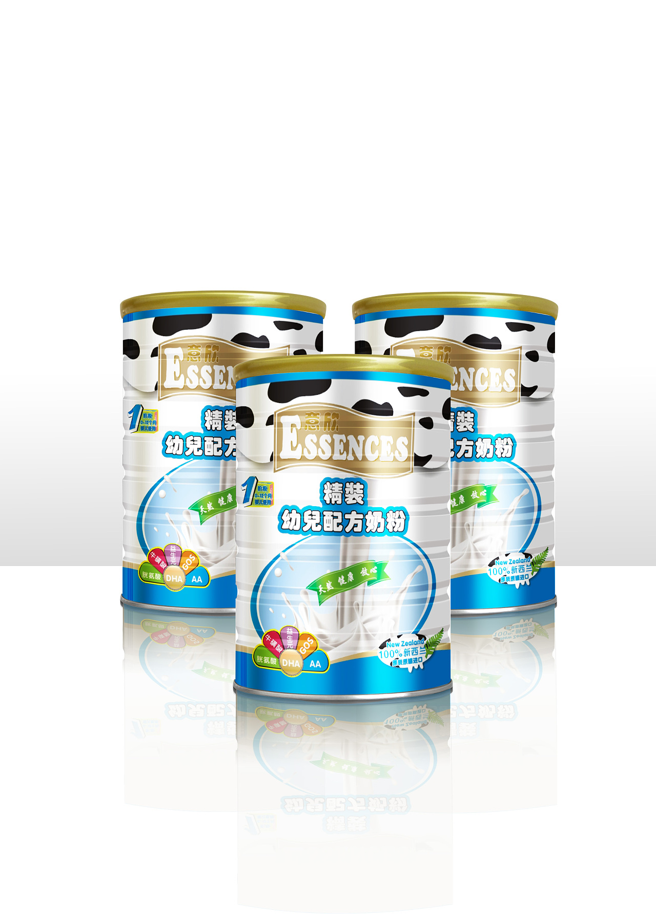 这是第一次做奶粉包装的平面设计,这个过程是一个学习的过程,虽然说