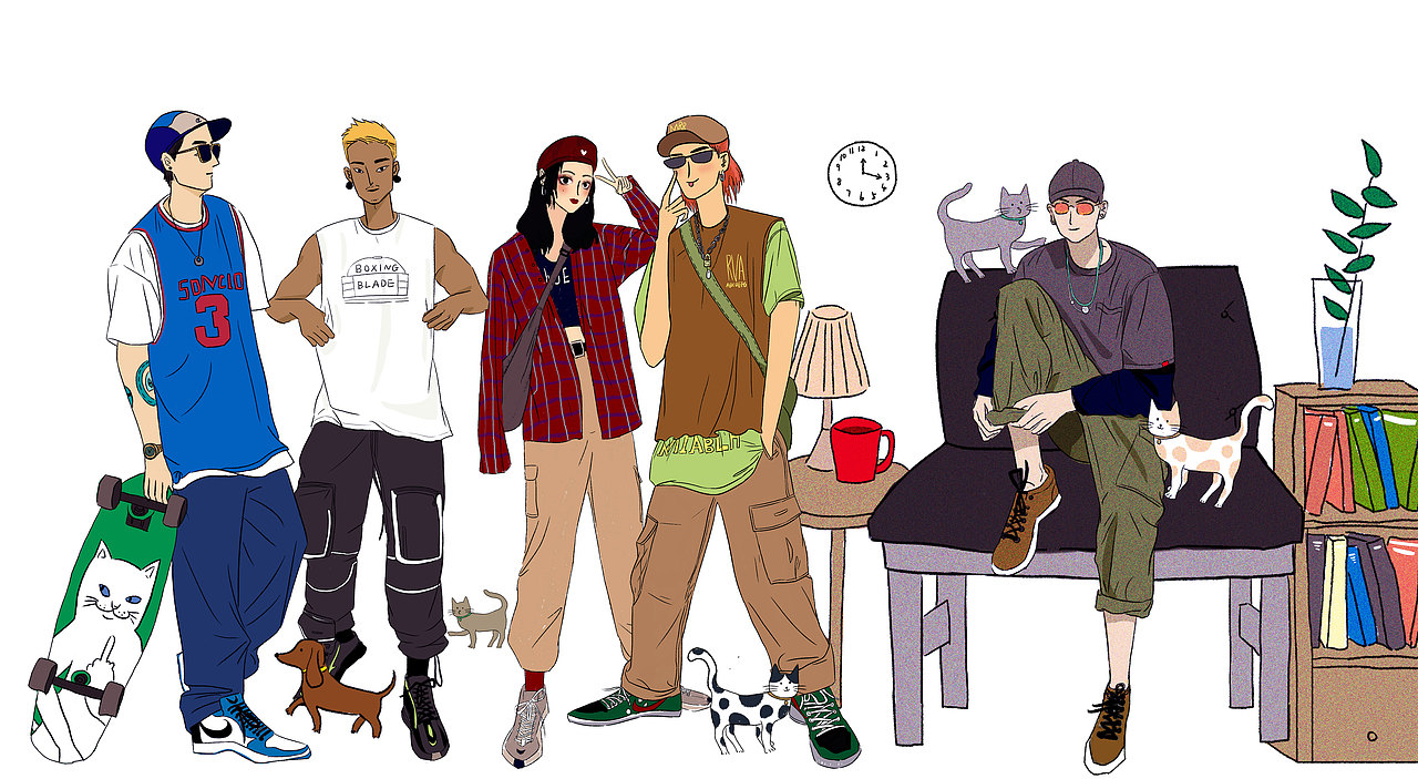 "a week"人物练习（图ZMTY5NzY3NTYw） - 艺术插画 - 站酷设计师四一44原创素材 - 站酷ZCOOL