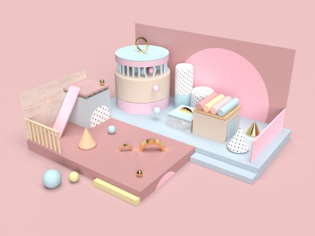 Adobe Dimension临摹（图ZMTkyMDAzMzg0） - 场景 - 站酷设计师nierrr原创素材 - 站酷ZCOOL