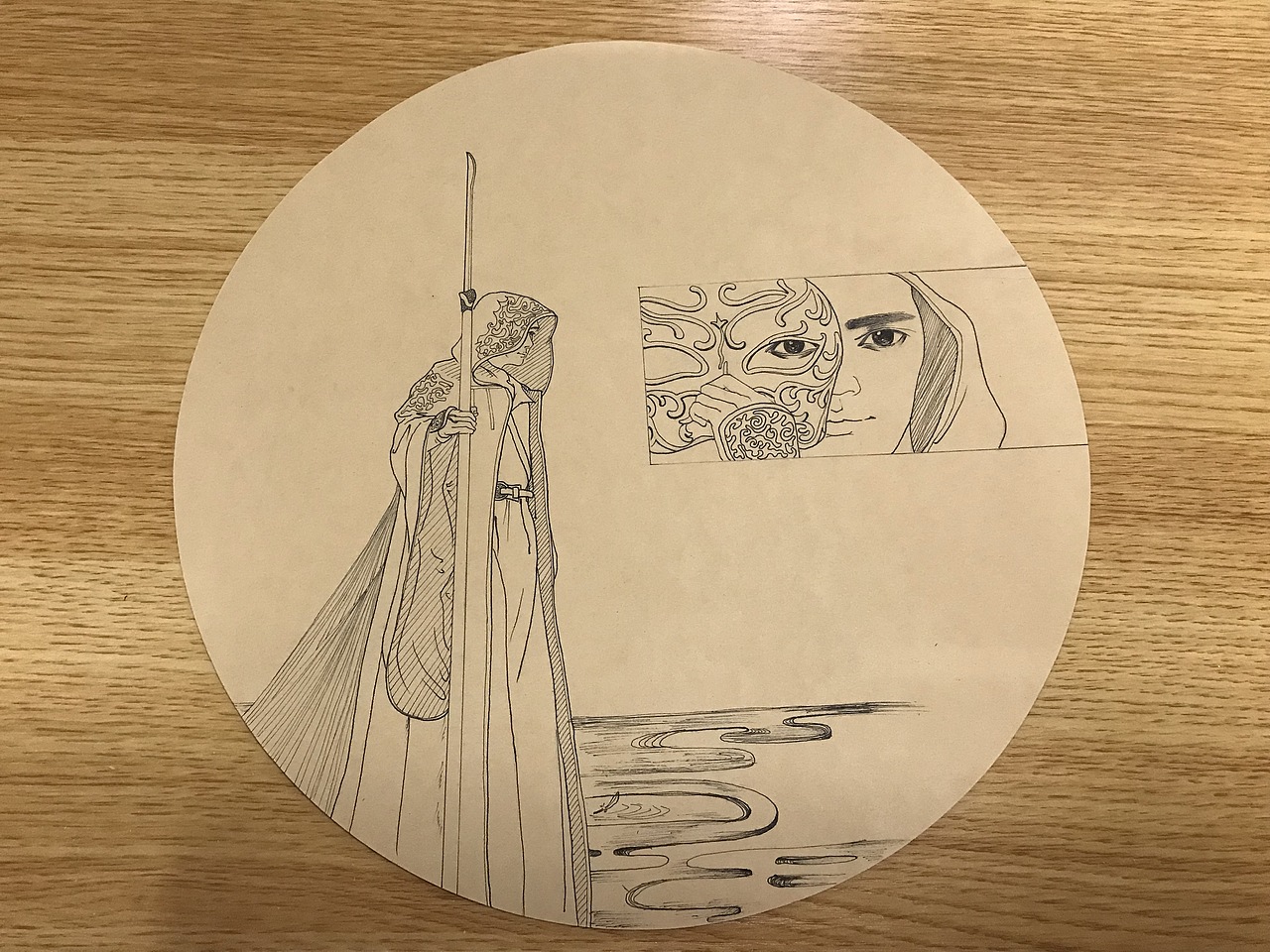 个人练习作品记录——线描人物（傅红雪、黑袍使）