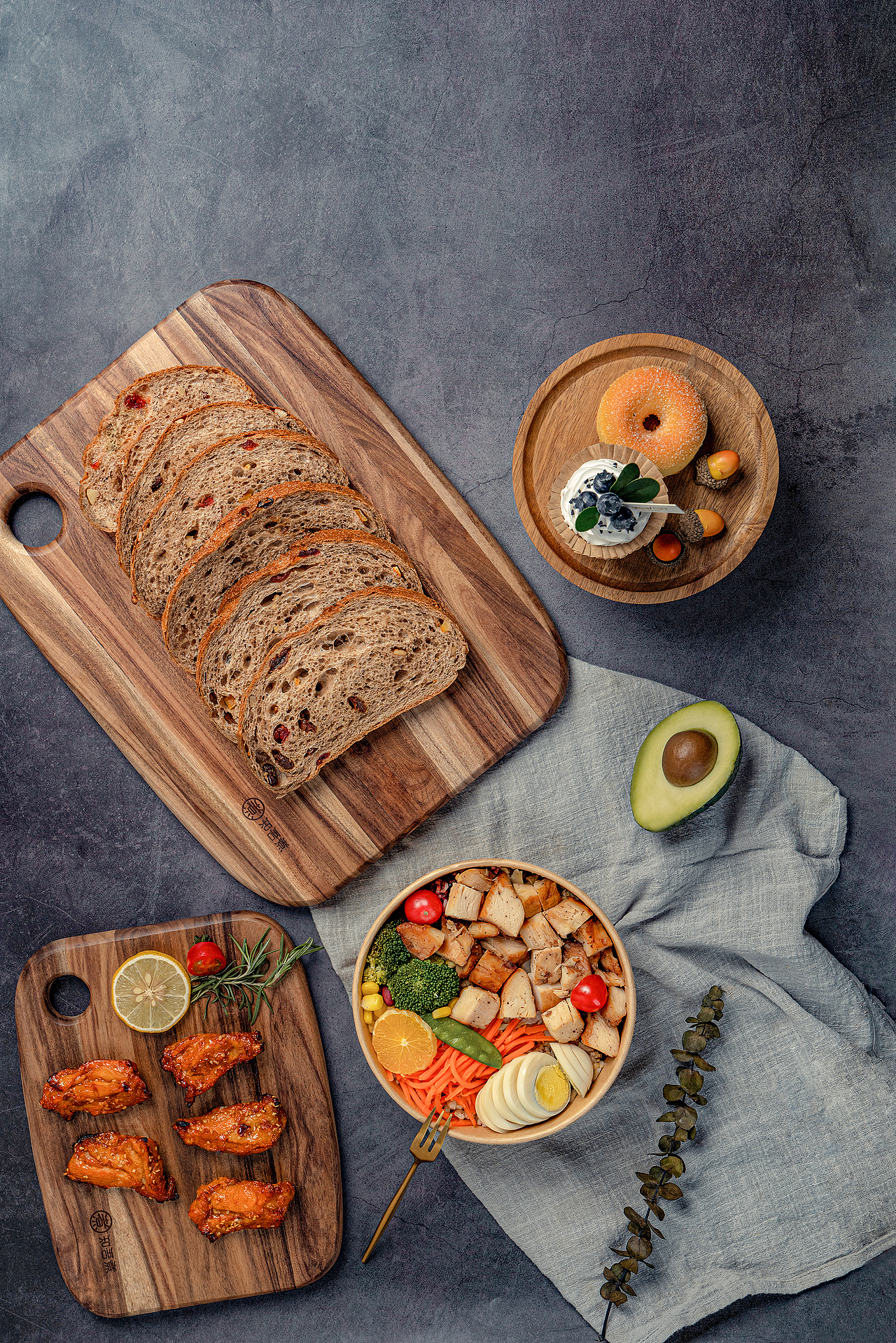 知吾煮相思木砧板拍摄