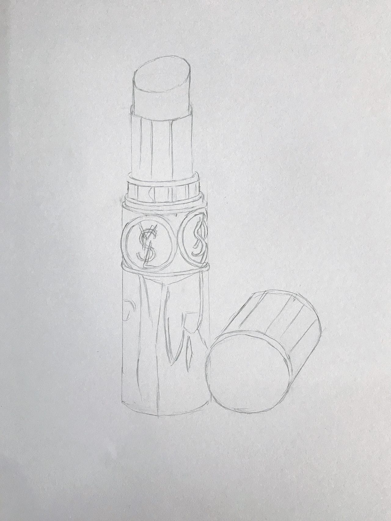 彩铅ysl口红(临摹)