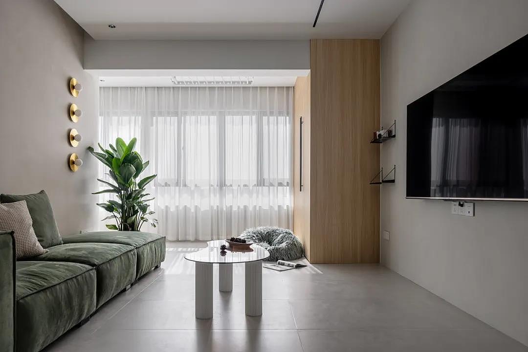 117㎡现代北欧风格新房装修，奶油质感森系清新