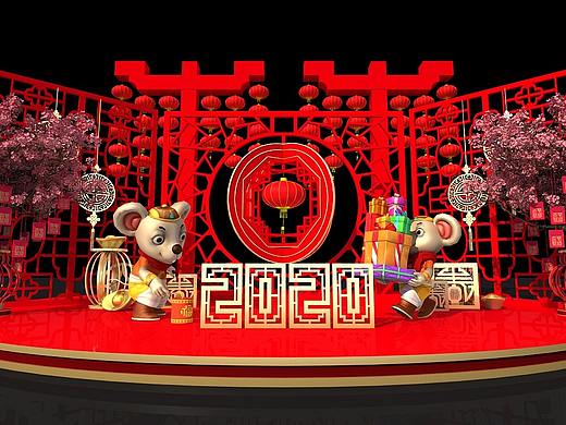 鼠年美陈素材