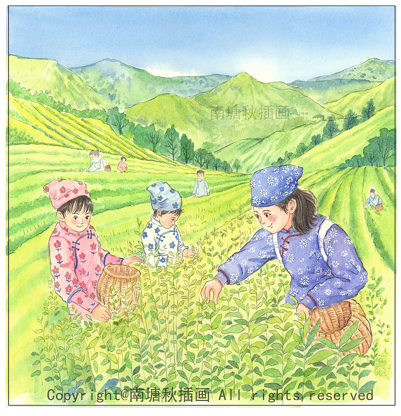 为语文配套的写字书插图上色