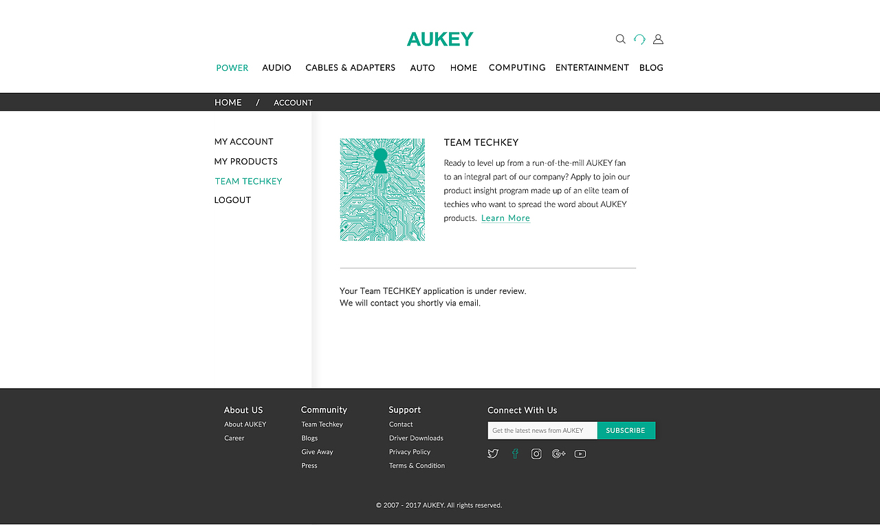 AUKEY官网设计（图ZMTIzOTM5NjIw） - 企业官网 - 站酷设计师noname06066原创素材 - 站酷ZCOOL