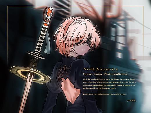 手绘练习——《尼尔·机械纪元》·YoRHa No. 2 Type B