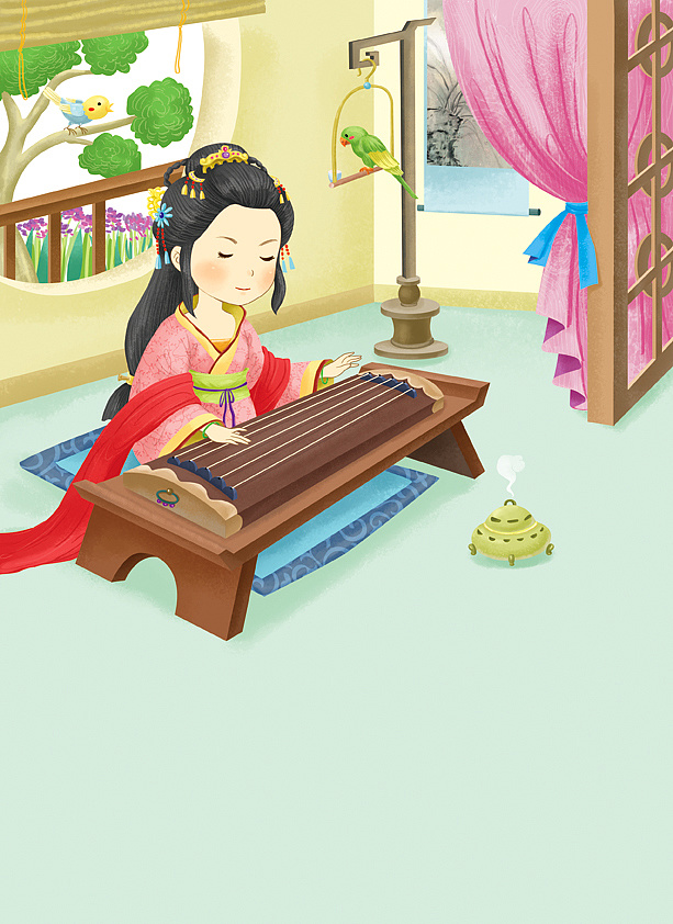 《三字经》儿童读物插图|插画|儿童插画|小冻猫子 - 原创作品 - 站酷