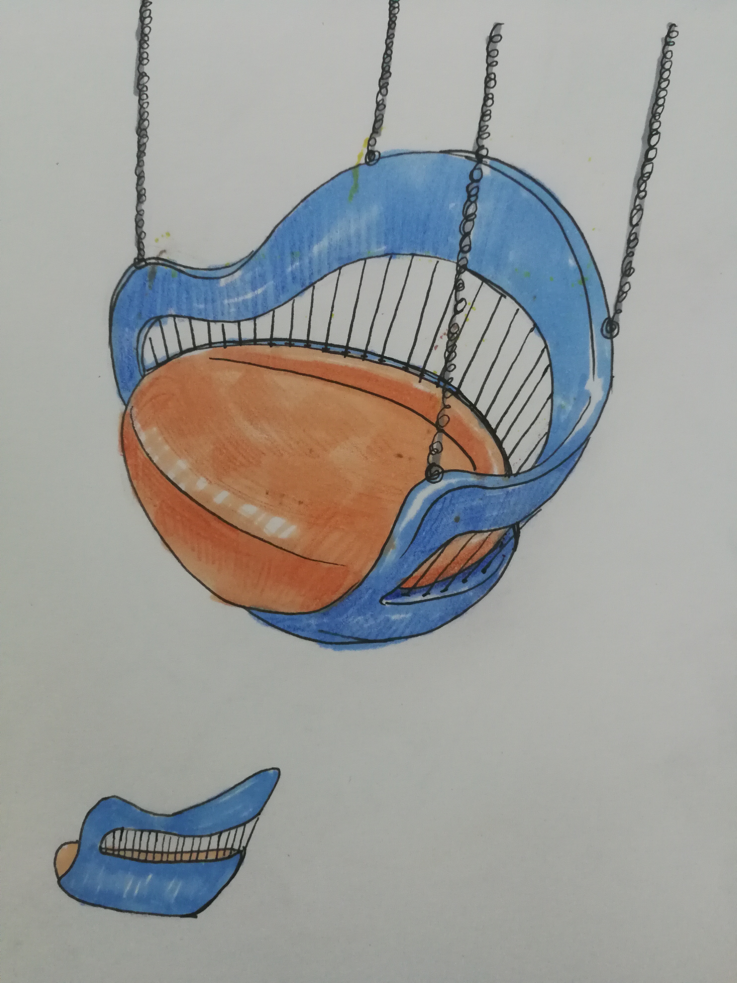 吊椅手绘