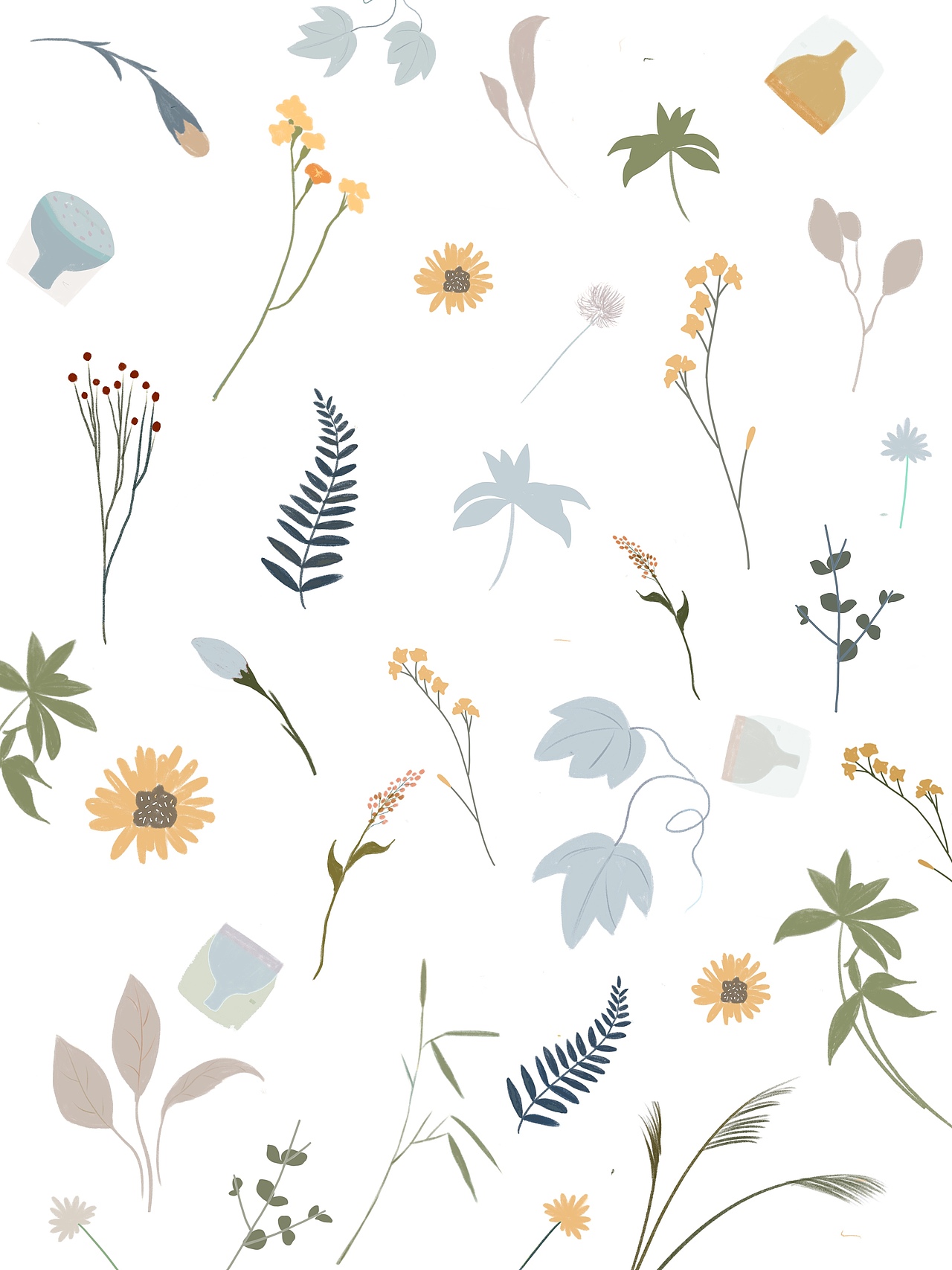 清新的小植物（图ZMTc1MDIyNjY0） - 创作习作 - 站酷设计师精致的猪女孩原创素材 - 站酷ZCOOL