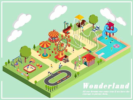 AE  wonderland—2.5D游乐场动效