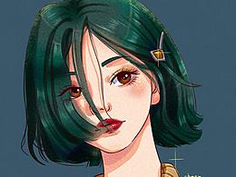 抽空画妹子