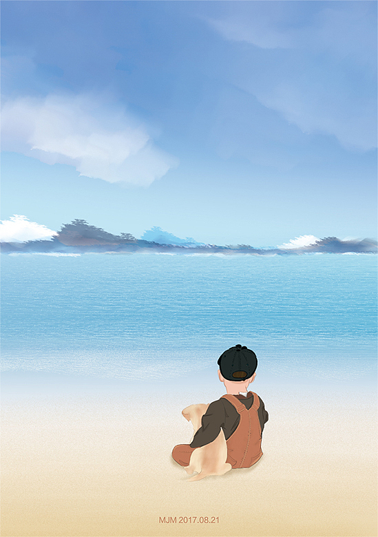 看海（图ZODkxNDgzNjQ=） - 绘本 - 站酷设计师M大饼妹原创素材 - 站酷ZCOOL