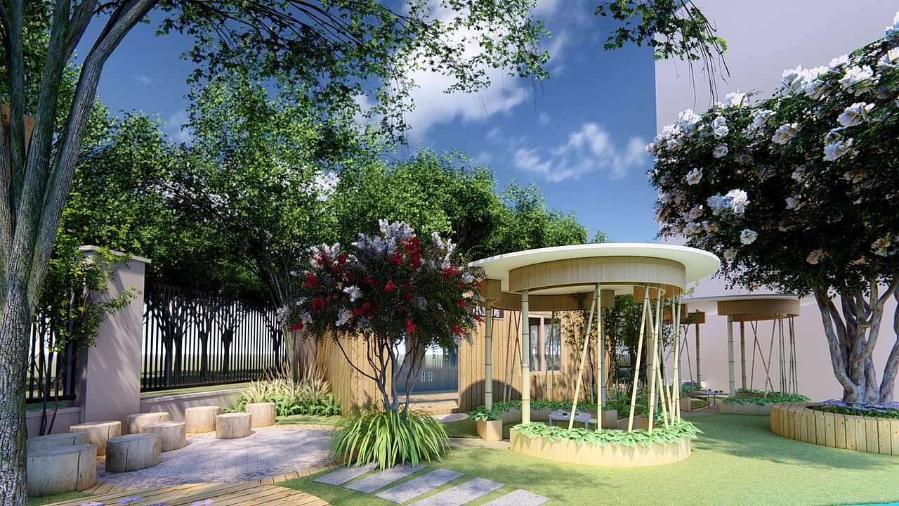 幼儿园户外设计（图ZMjEyNzIxMDAw） - 景观设计 - 站酷设计师耳边的塞西莉亚花原创素材 - 站酷ZCOOL