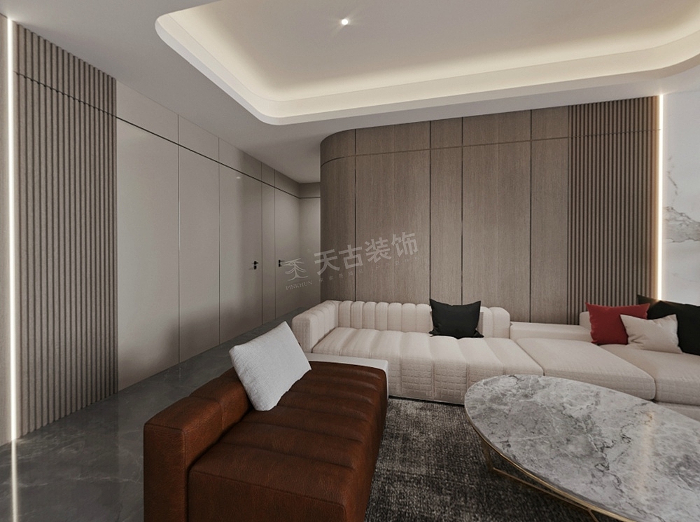 龙湖揽境装修,重庆揽境一楼户型改造方案,天古设计蔡培