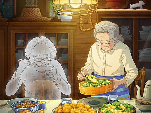 日式温暖插画-《小春日和》