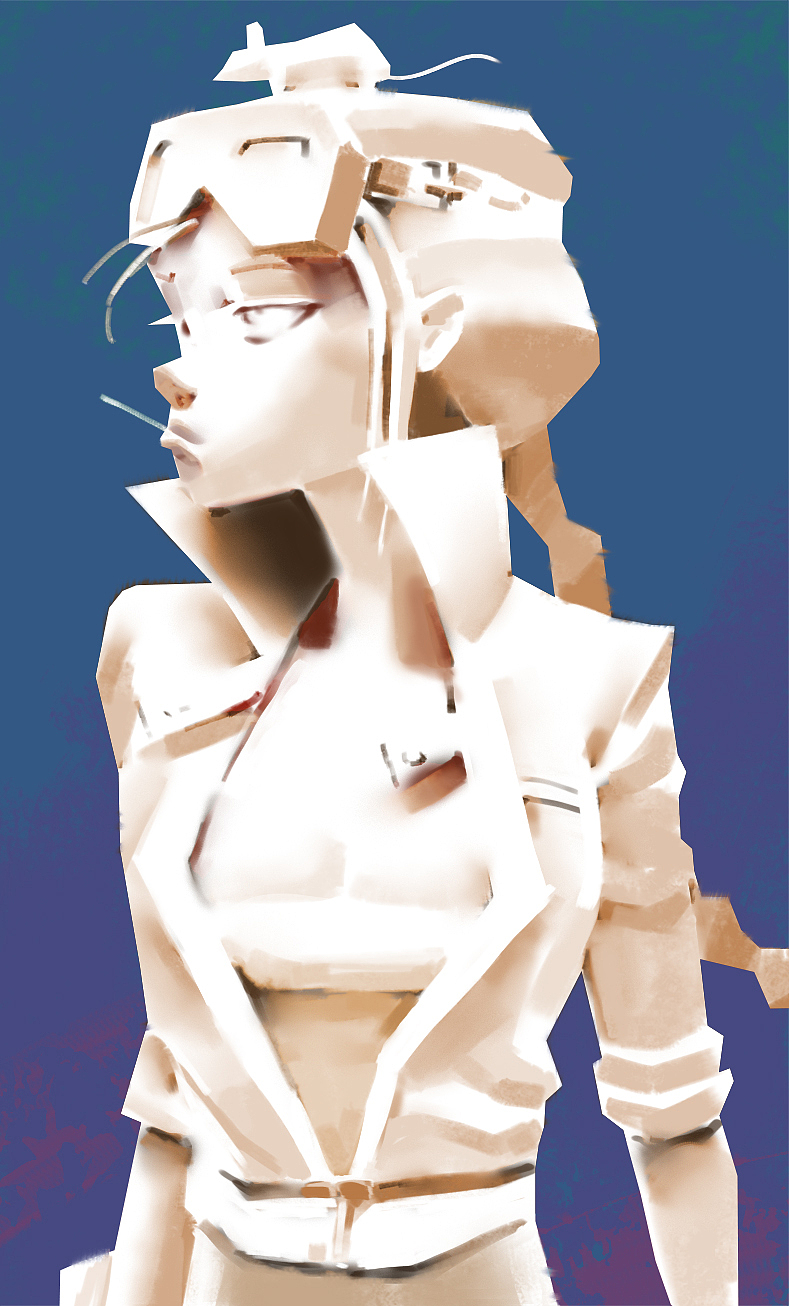 首先怎么画出像ao(全局光照)的效果,这个可以先找一些3d模型观察下,我