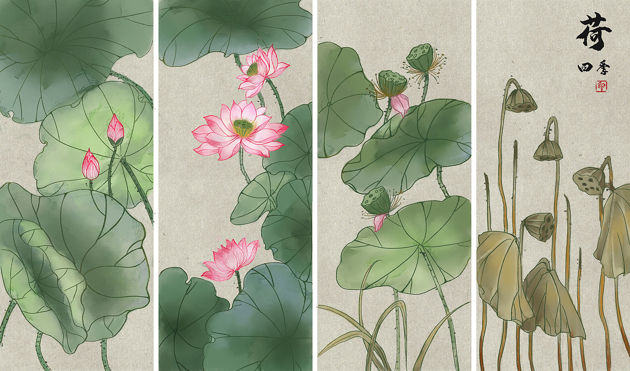 中国风装饰插画（图ZMjU4NzYyMzg0） - 艺术插画 - 站酷设计师酒莳柒原创素材 - 站酷ZCOOL