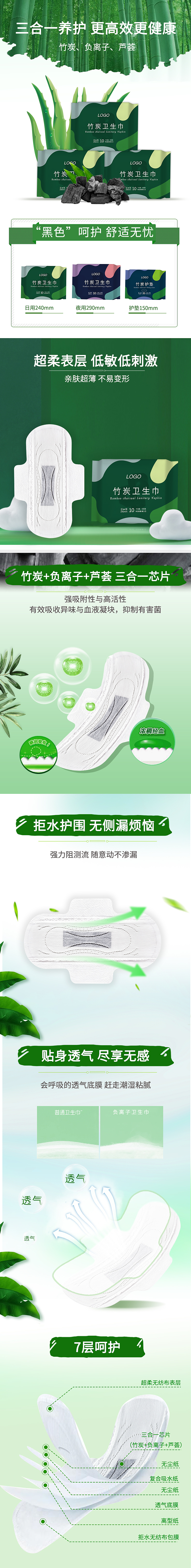 卫生巾详情页设