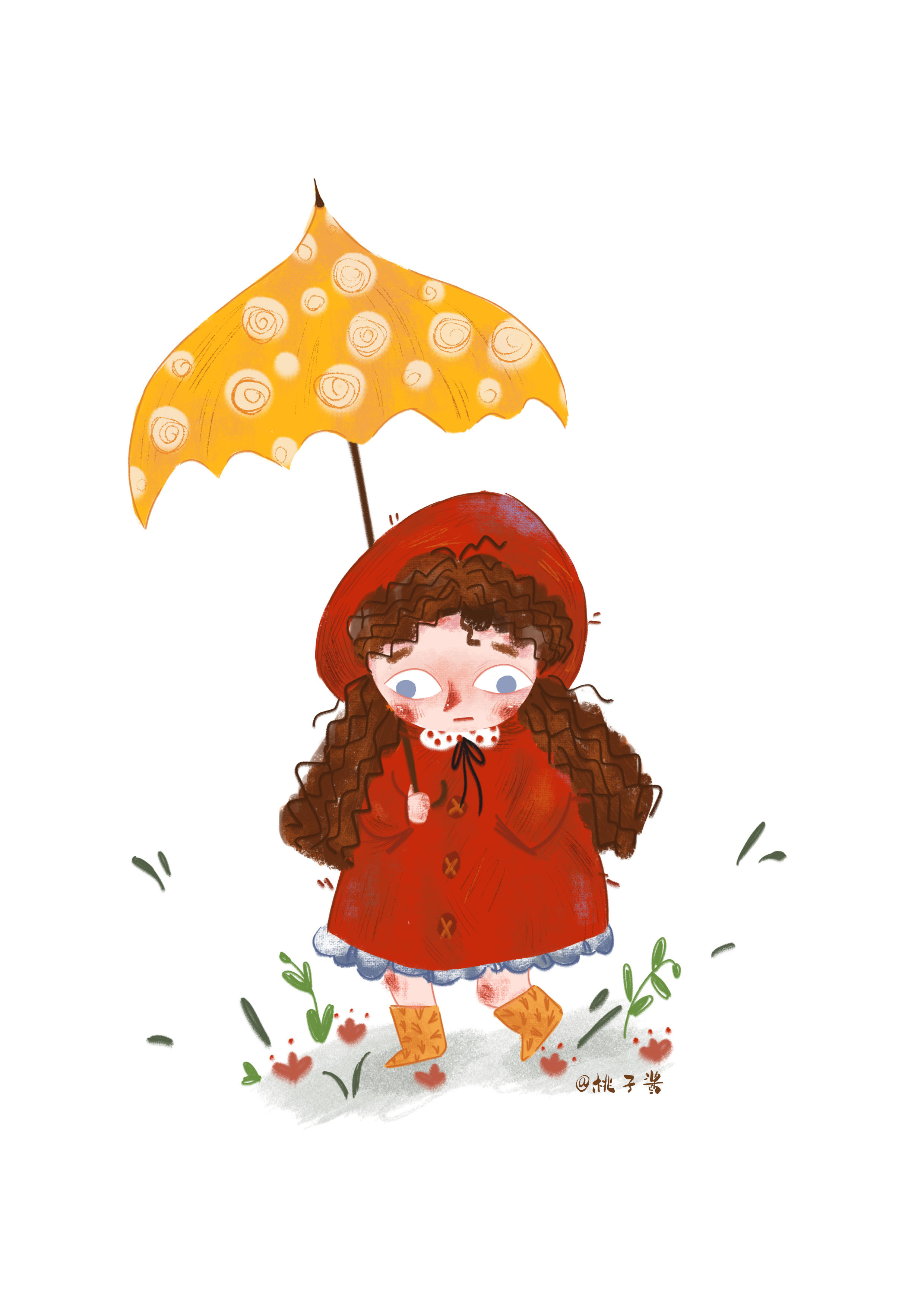 今天你带伞了吗|插画|儿童插画|桃子酱插画 - 原创作品 - 站酷 (zcool