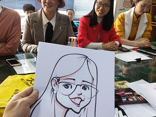 现场似颜绘 肖像漫画 大叔漫画王西振 似颜绘培训 漫像