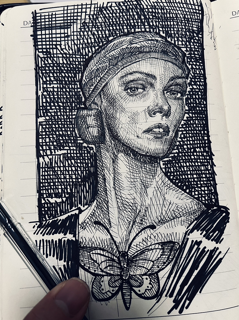 速写人物肖像练习（图ZMzY3OTk3MTky） - 创作习作 - 站酷设计师文森特_少年原创素材 - 站酷ZCOOL