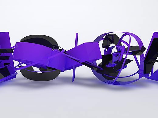 3D字母裂变动效