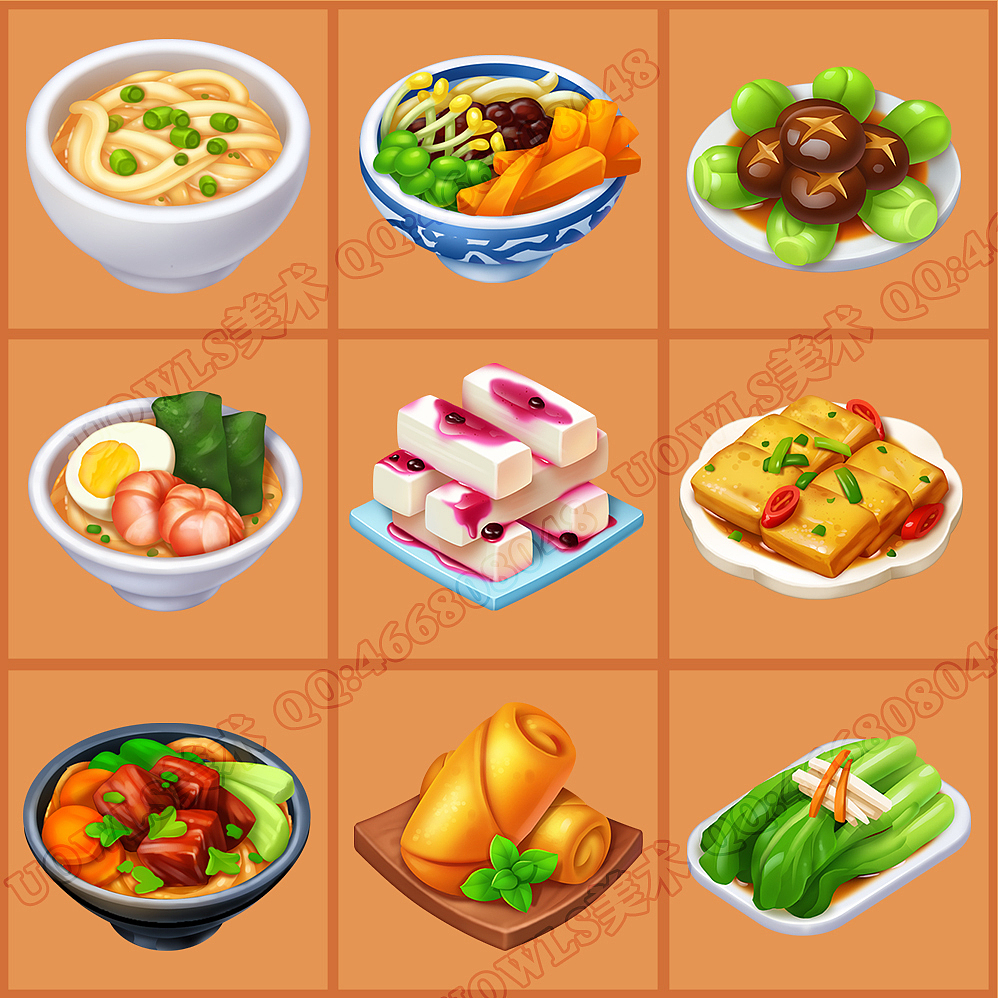 美食图标设计（图ZMjQxMzU2NDMy） - 图标 - 站酷设计师Uowls美术原创素材 - 站酷ZCOOL