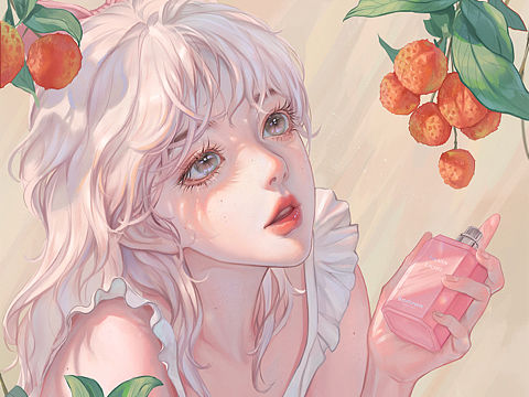荔枝少女插画