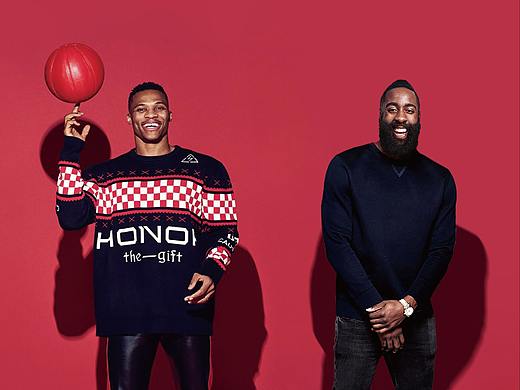 NBA火箭队 哈登威少 丨 手机壁纸