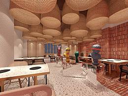 上海艺科设计|泓小塘料理餐厅设计-暖暖的很贴心