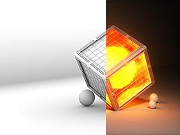 臨摹-火焰魔方-材質(zhì)練習(xí)