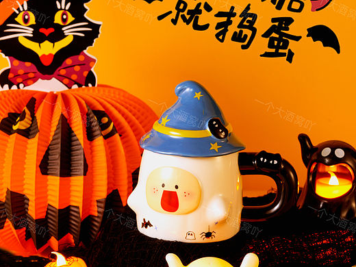 万圣节陶瓷杯拍摄🎬2