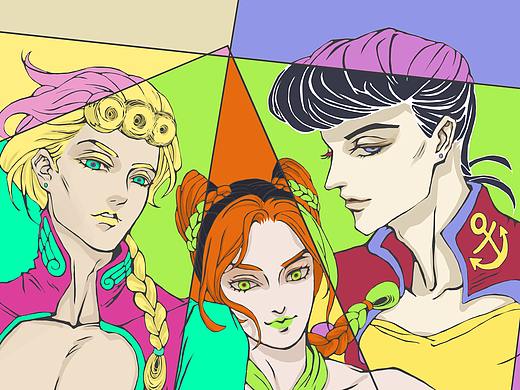 jojo同人（個(gè)人主頁-ZMjkzMDc1ODQ=） - 創(chuàng)作習(xí)作 - 站酷設(shè)計(jì)師鏡水插畫原創(chuàng)素材 - 站酷ZCOOL