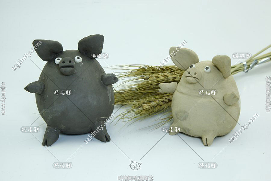 小动物陶艺泥塑手工陶泥