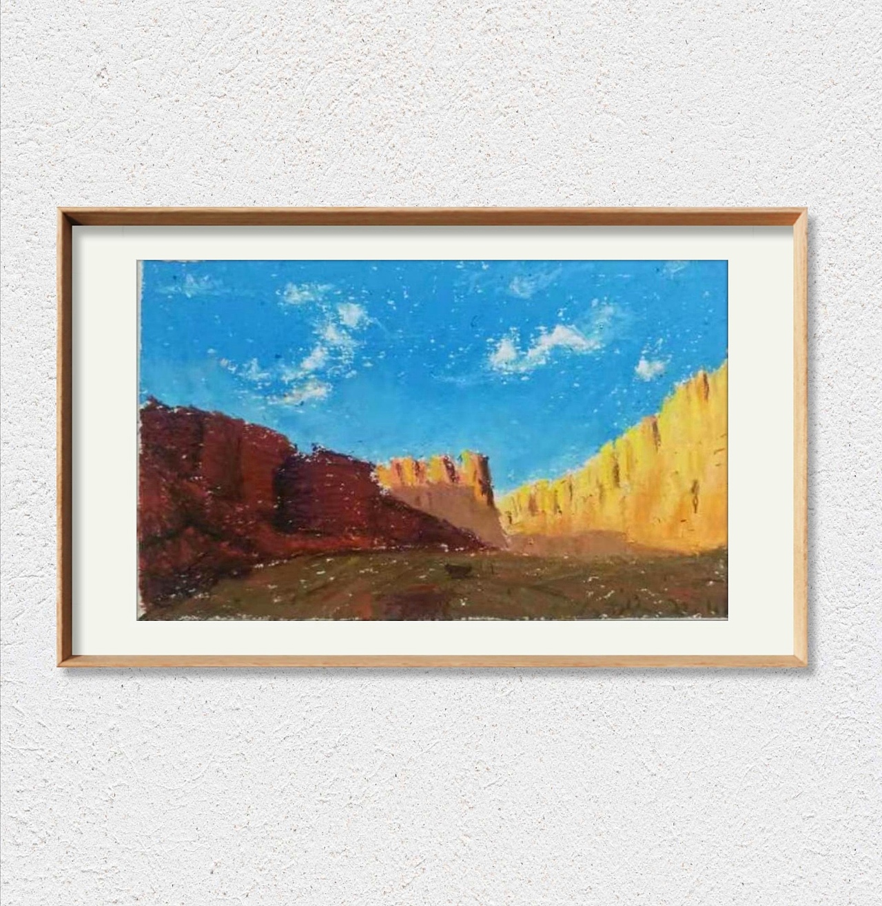 油画棒作品——红山（图ZMjk0MDI4OTY4） - 绘画 - 站酷设计师野小草Grass原创素材 - 站酷ZCOOL