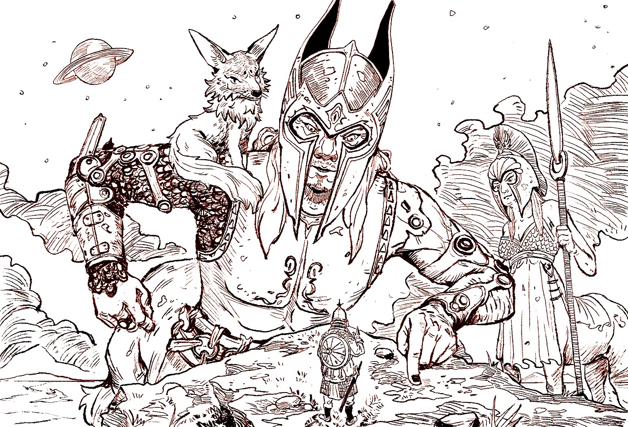 对峙|插画|创作习作|大浪sign_原创作品-站酷zcool