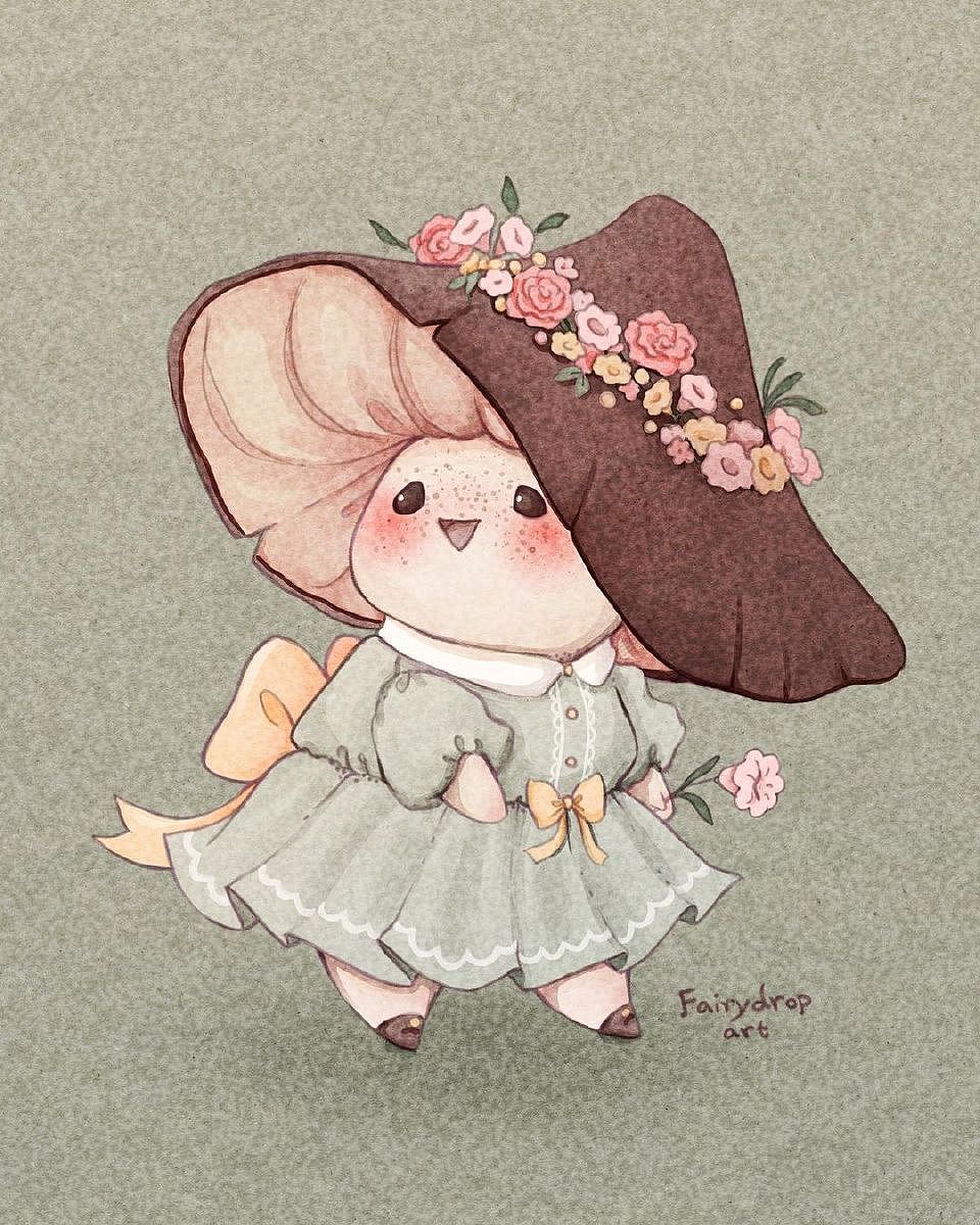 蘑菇也可以这么萌 好治愈