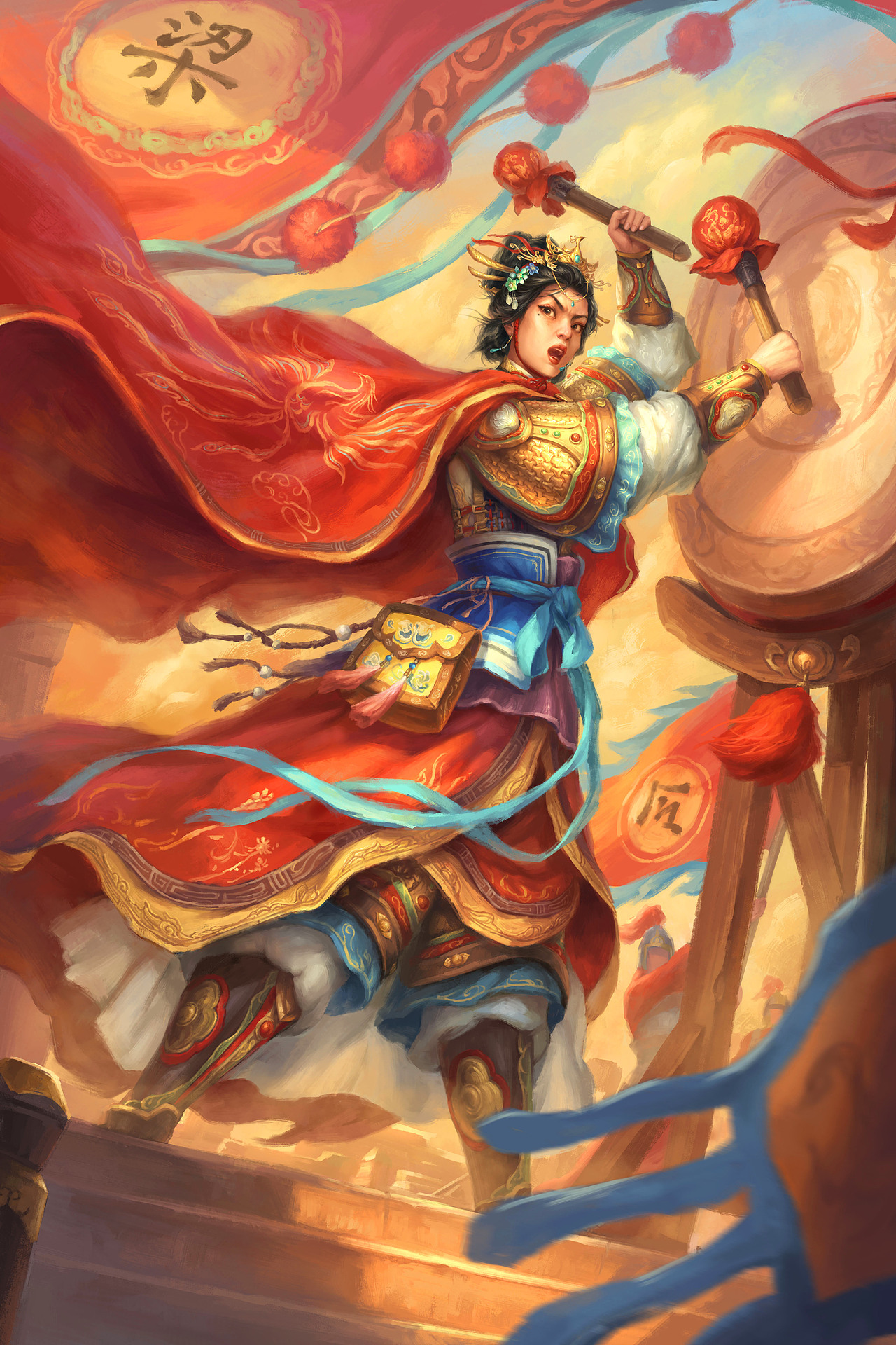 《满江红》系列卡牌插画(上)