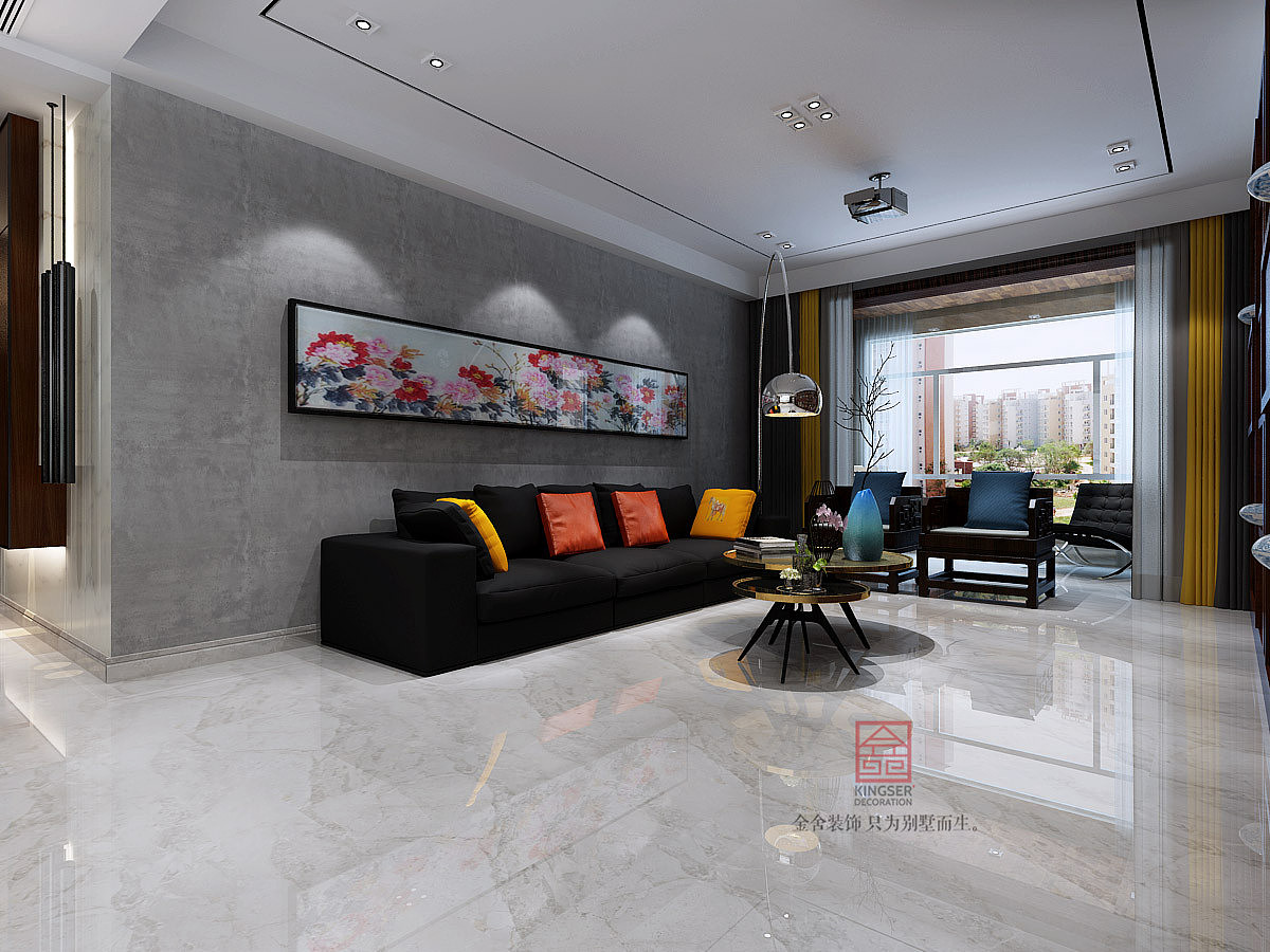 【林荫大院装修】-林荫大院130平港式风格装修