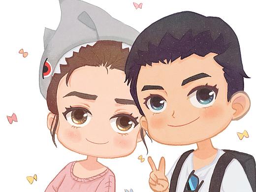 q版头像（个人主页-ZMzk1MzQwMzY=） - 艺术插画 - 站酷设计师水墨鴛原创素材 - 站酷ZCOOL