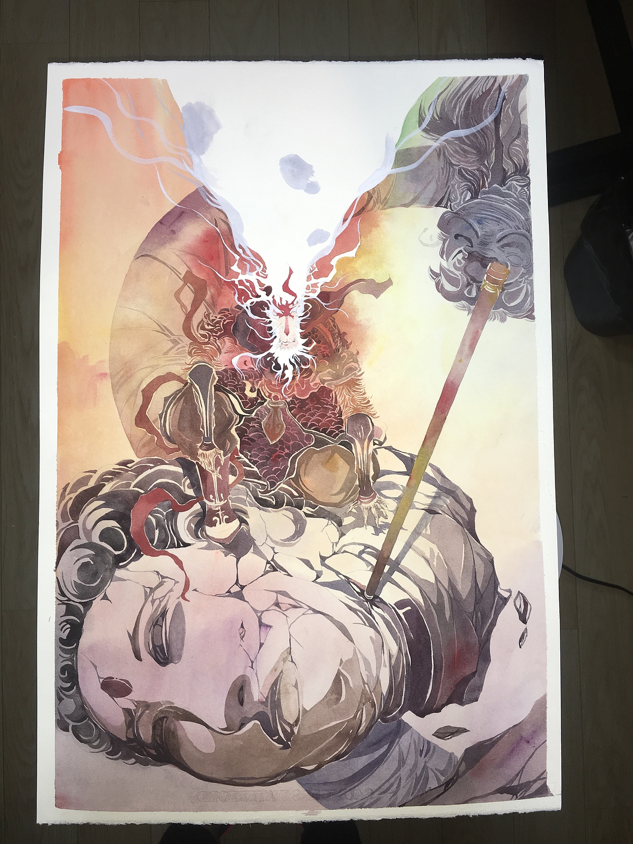 大圣海报《齐天》创作过程