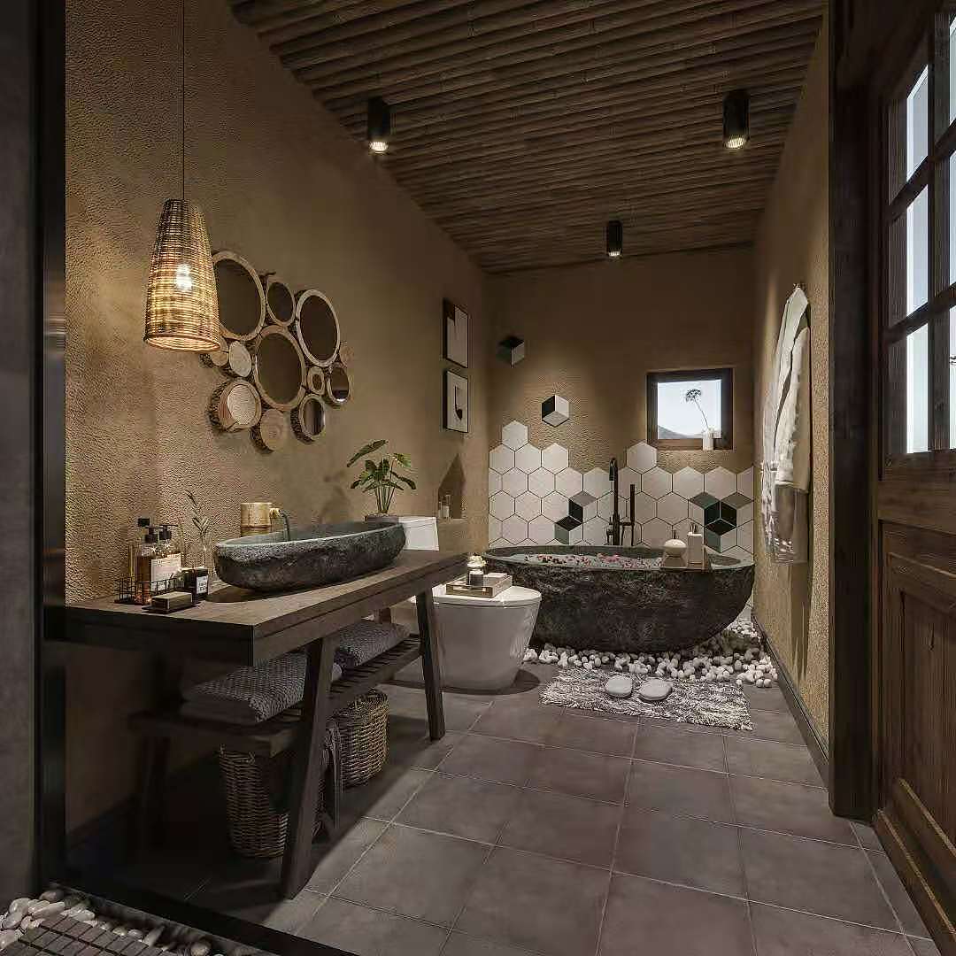 中式民宿效果图案例