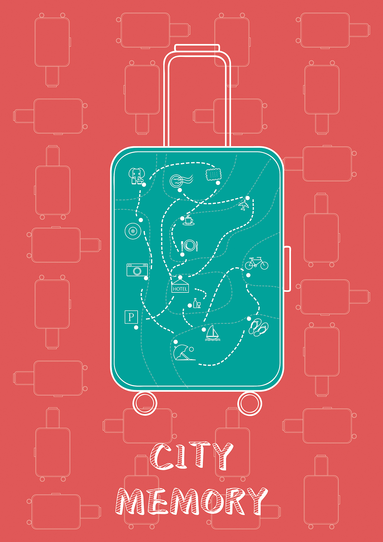 两张置换海报设计