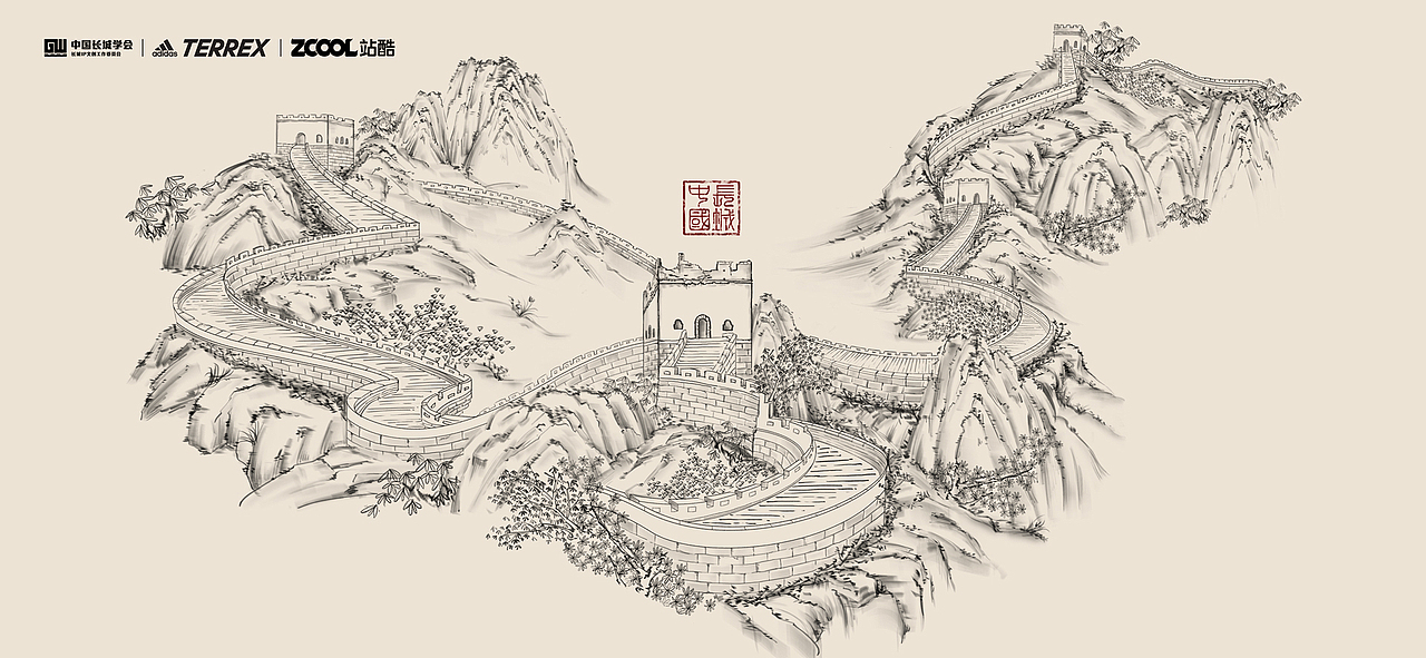 绵延万里(图ZMjc2NTg4NDA4) - 图案 - 站酷设计师翎三一原创素材 - 站酷ZCOOL