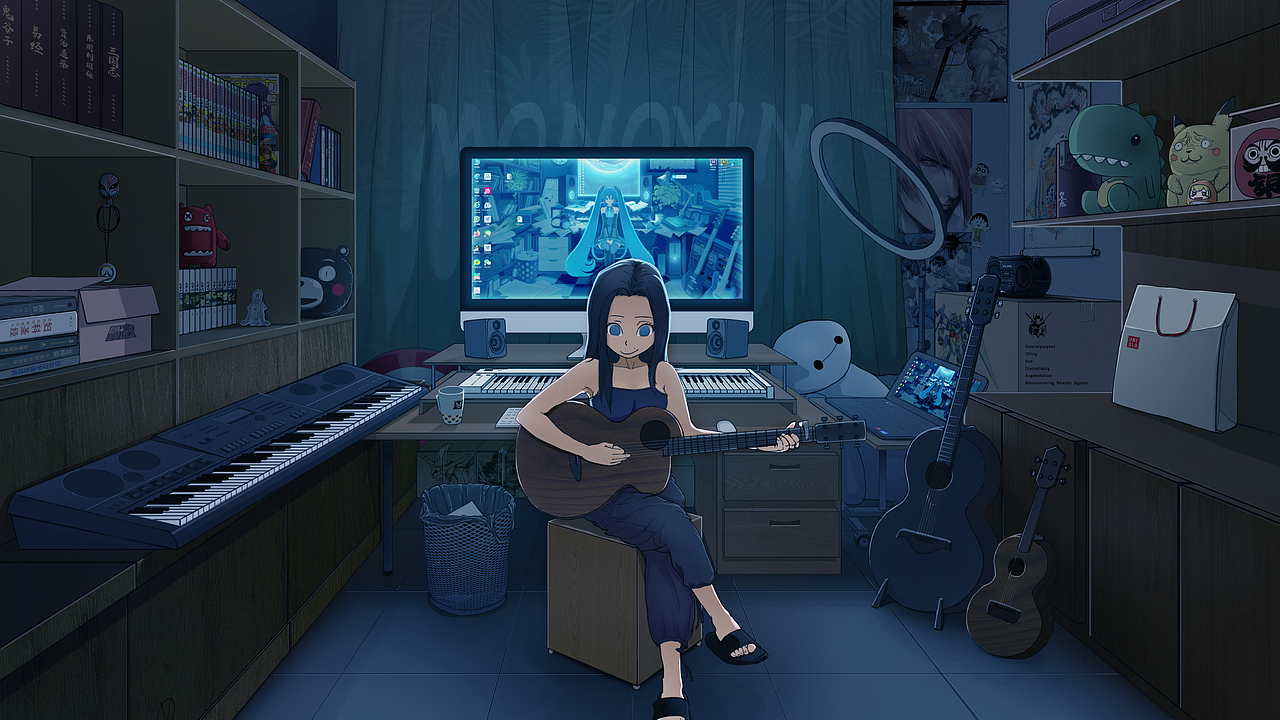 音的房间（图ZMjUxNDczNzEy） - 商业插画 - 站酷设计师大银原创素材 - 站酷ZCOOL