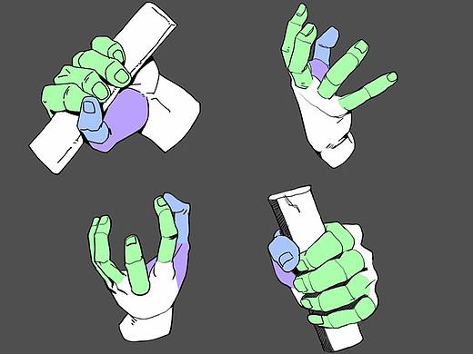 绘画教程 | 手部绘制的技巧-平歌