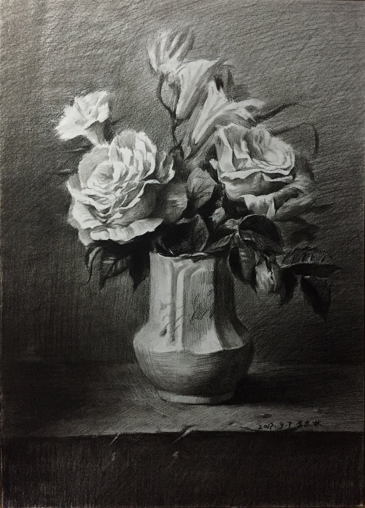 花|纯艺术|素描|李杰林 - 原创作品 - 站酷 (zcool)