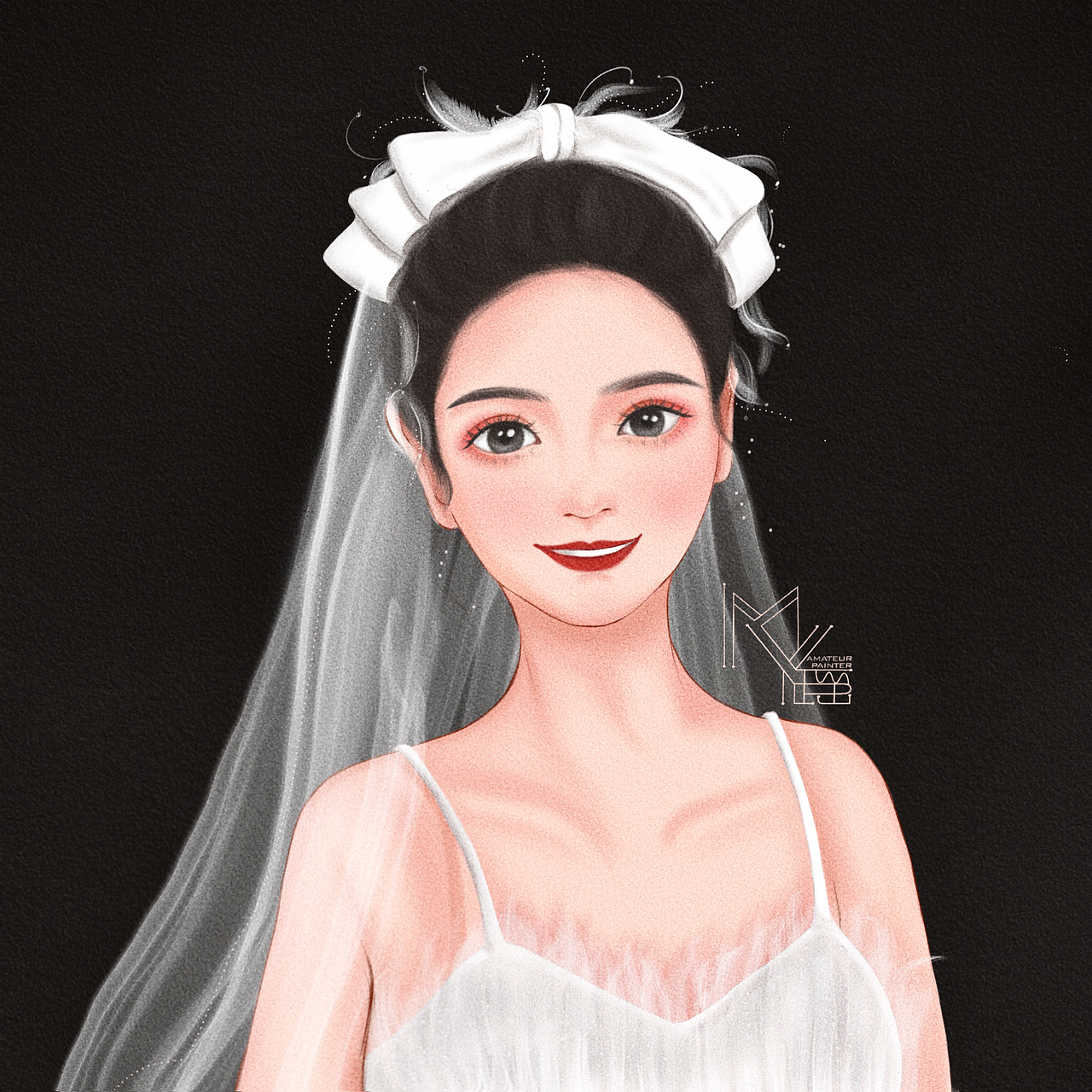 手绘插画头像练习