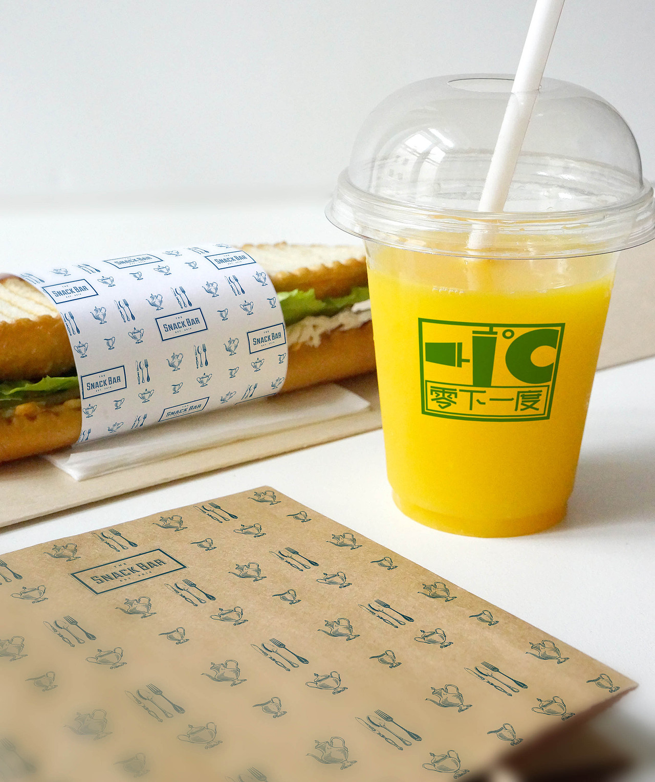 零下一度饮品店logo设计